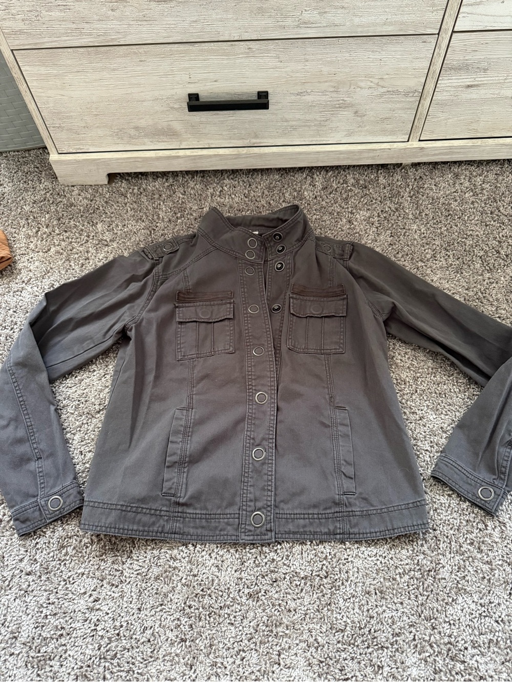 Women's Grey Utility Jacket